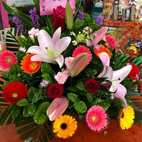 神明桌花A 實拍