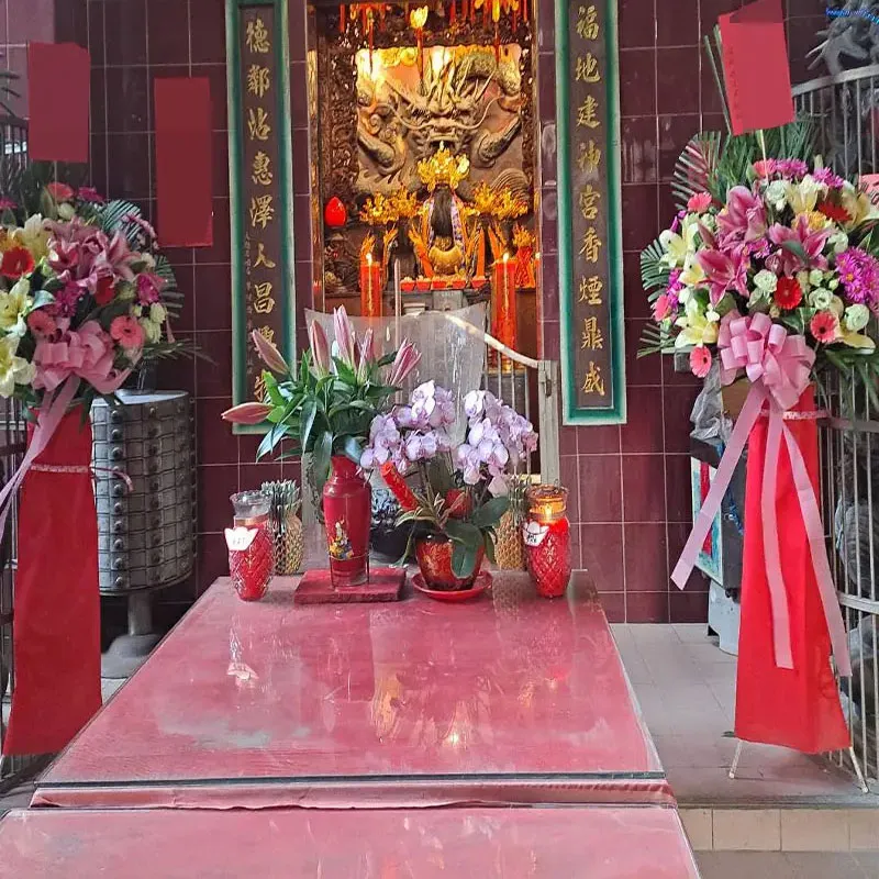 神明祝壽花籃實拍圖