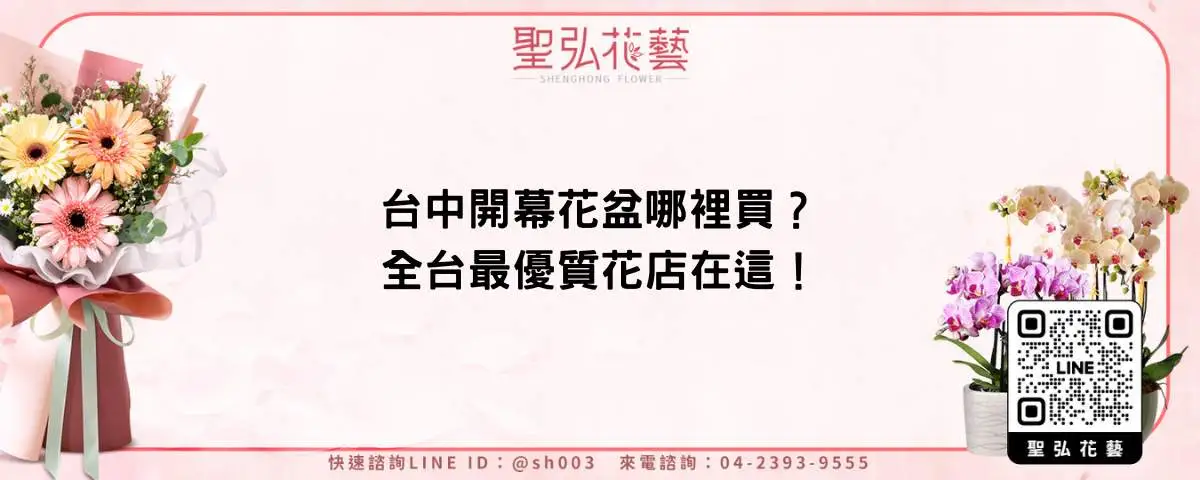 台中開幕花盆哪裡買？全台最優質花店在這！