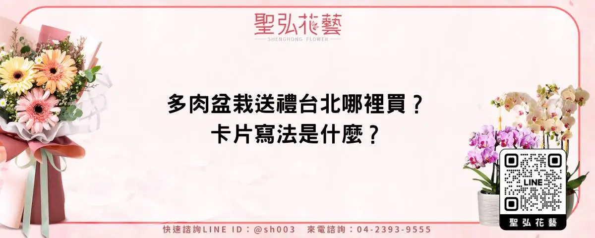 多肉盆栽送禮台北哪裡買？卡片寫法是什麼？