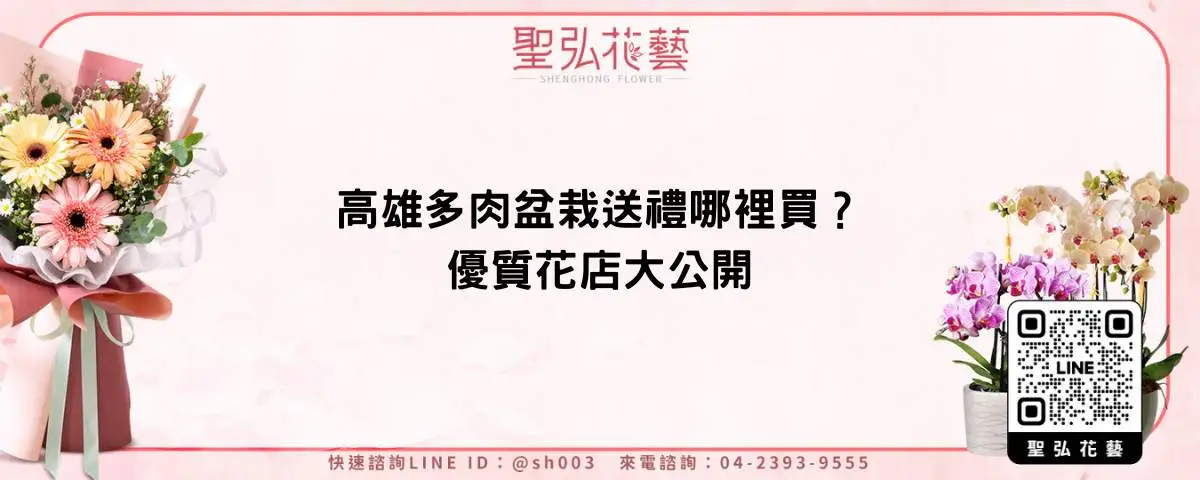 高雄多肉盆栽送禮哪裡買？優質花店大公開