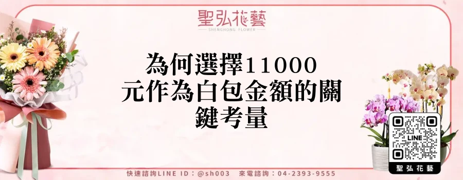 為何選擇11000元作為白包金額的關鍵考量