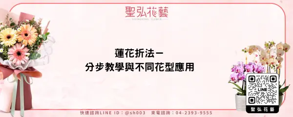 蓮花折法－分步教學與不同花型應用