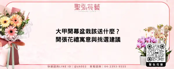 大甲開幕盆栽該送什麼？開張花禮寓意與挑選建議