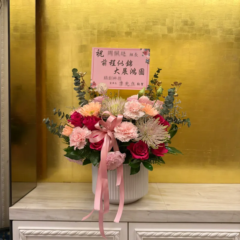 桌上型藝術盆花-A