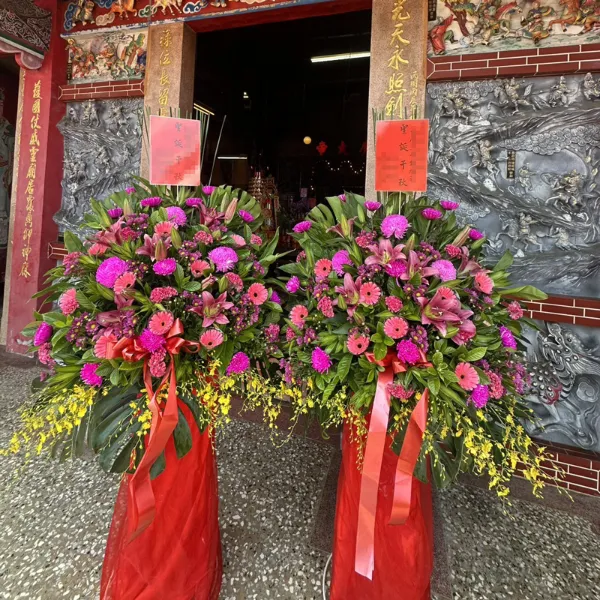 神明祝壽花籃H 神明祝壽花籃H