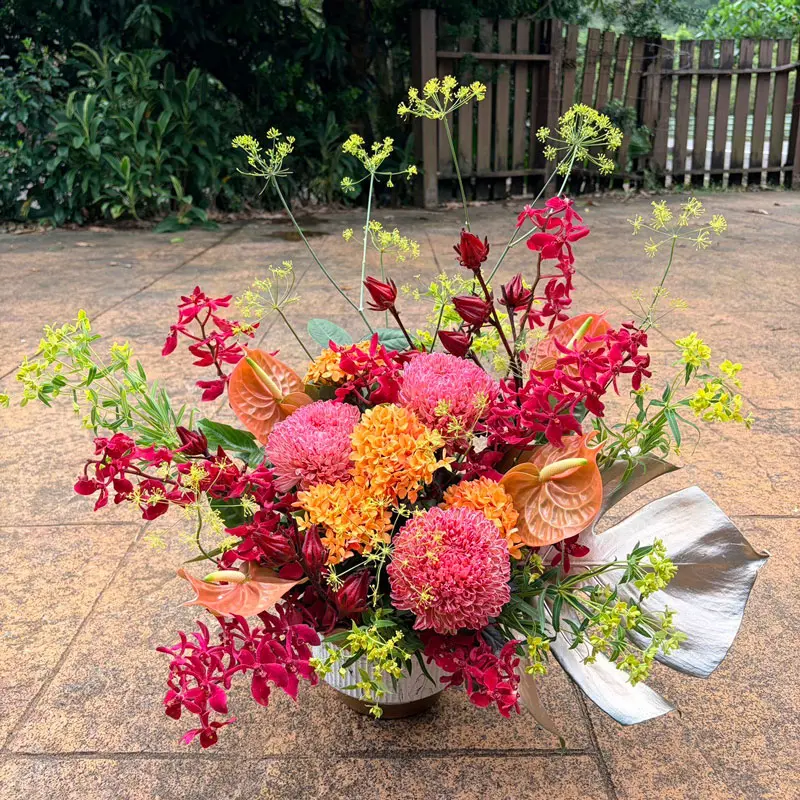 藝術型桌上盆花-I