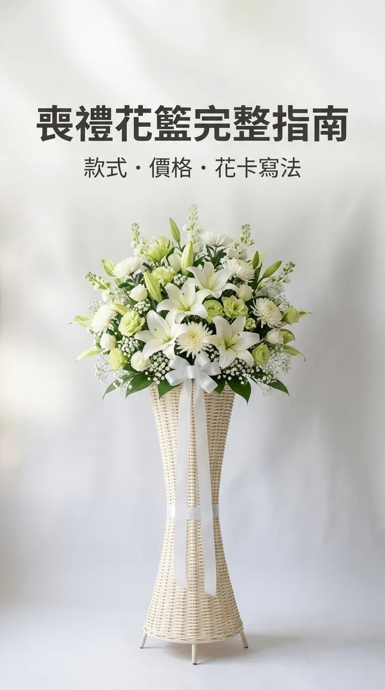 喪禮花籃完整指南：款式、價格、花卡寫法